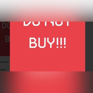 Already SOLD DO NOT BUY THIS